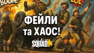 ПРИКОЛИ та ХАОС у SQUAD!